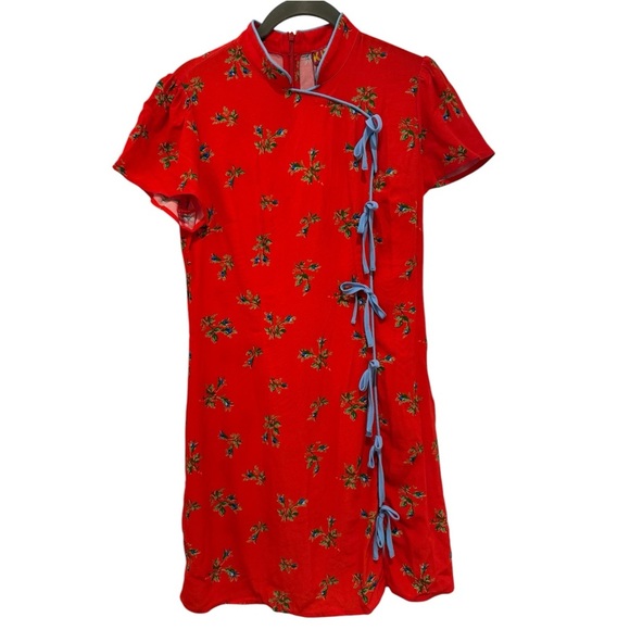 K1. Kitri Red Harlow Rosebud Mini Dress - Picture 2 of 10